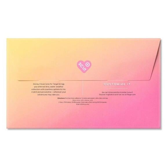 Stoney Clover Lane x Target SWIM Sticker Patches Varsity Letters Beach Travel - Picture 4 of 8